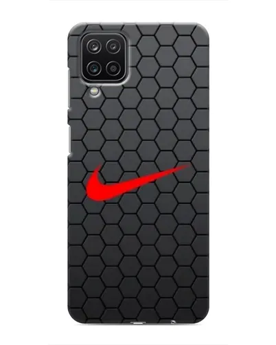 Чохол для Samsung Galaxy M12 з картинкою «Nike — карбонова сітка»