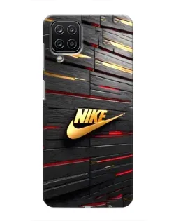 Чохол для Samsung Galaxy M12 з картинкою «Золотий Nike на металі» Чохол для Samsung Galaxy M12 з картинкою «Золотий Nike на металі»