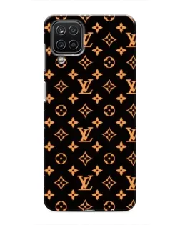 Чехол для Samsung Galaxy M12 с картинкой «Золотая монограмма LV»