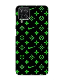 Чехол для Samsung Galaxy M12 с картинкой «Неоновый принт LV»