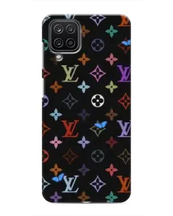 Чехол для Samsung Galaxy M12 с картинкой «Цветная монограмма LV»