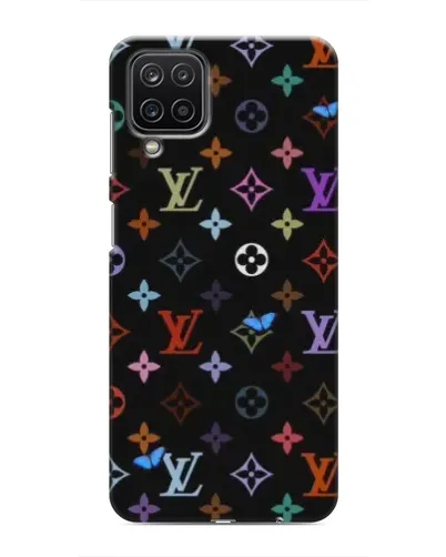 Чехол для Samsung Galaxy M12 с картинкой «Цветная монограмма LV»
