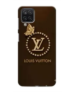 Чехол для Samsung Galaxy M12 с картинкой «LV — золотая печать»