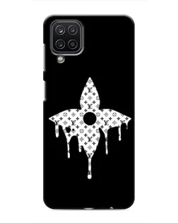Чехол для Samsung Galaxy M12 с картинкой «Цветочная монограмма»