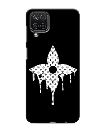 Чехол для Samsung Galaxy M12 с картинкой «Цветочная монограмма»