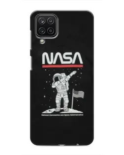 Чохол для Samsung Galaxy M12 з картинкою «NASA — крокуємо по Місяцю» Чохол для Samsung Galaxy M12 з картинкою «NASA — крокуємо по Місяцю»