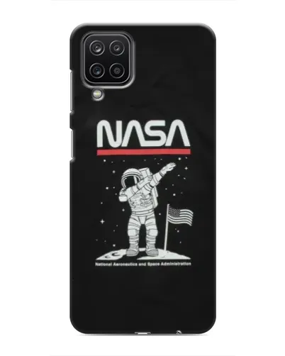 Чохол для Samsung Galaxy M12 з картинкою «NASA — крокуємо по Місяцю»