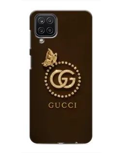 Чохол для Samsung Galaxy M12 з картинкою «Gucci — золотий метелик»