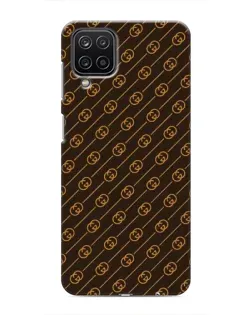 Чохол для Samsung Galaxy M12 з картинкою «Gucci — золоті діагоналі»