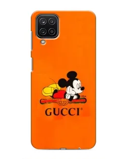 Чохол для Samsung Galaxy M12 з картинкою «Міккі Маус Gucci — помаранч»