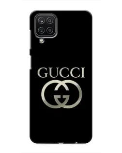Чохол для Samsung Galaxy M12 з картинкою «Gucci — золото на чорному»
