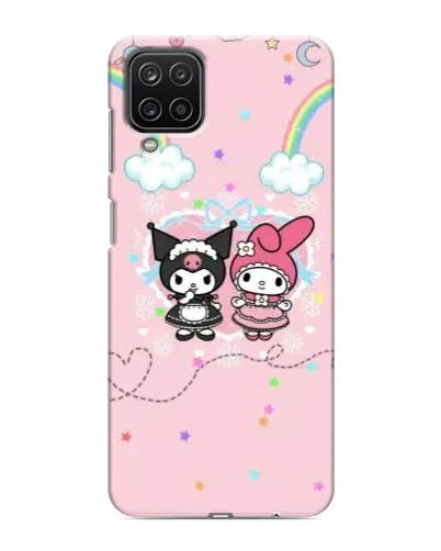 Чехол для Samsung Galaxy M12 с картинкой «My Melody и Kuromi» Чехол для Samsung Galaxy M12 с картинкой «My Melody и Kuromi»