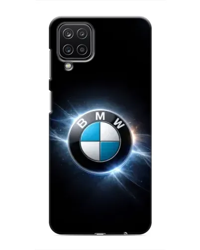 Чехол для Samsung Galaxy M12 с картинкой «BMW — неоновое сияние»