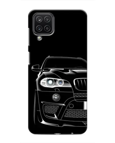 Чехол для Samsung Galaxy M12 с картинкой «Темный силуэт BMW»