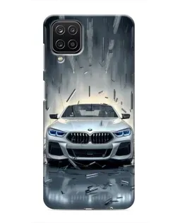 Чехол для Samsung Galaxy M12 с картинкой «BMW в свете фар»