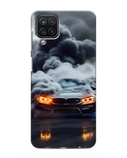 Чехол для Samsung Galaxy M12 с картинкой «BMW в дыму»
