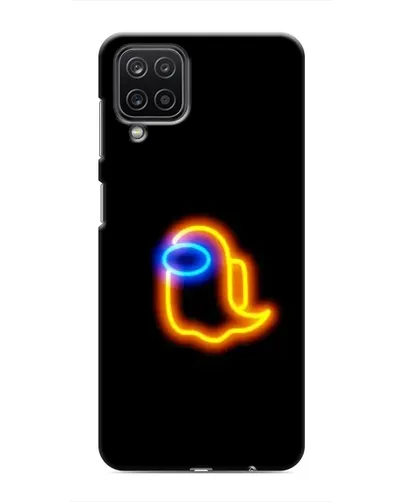Чехол для Samsung Galaxy M12 с картинкой «Among Us неоновое сияние»