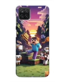 Чехол для Samsung Galaxy M12 с картинкой «Стив на ферме» Чехол для Samsung Galaxy M12 с картинкой «Стив на ферме»