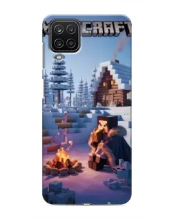 Чехол для Samsung Galaxy M12 с картинкой «Зимний Minecraft» Чехол для Samsung Galaxy M12 с картинкой «Зимний Minecraft»
