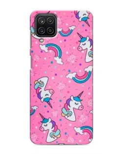 Чехол для Samsung Galaxy M12 с картинкой «Unicorn паттерн розовый» Чехол для Samsung Galaxy M12 с картинкой «Unicorn паттерн розовый»