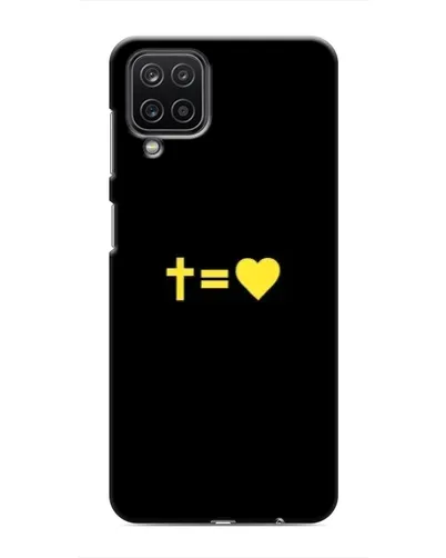 Чехол для Samsung Galaxy M12 с картинкой «Сердце и Крест»