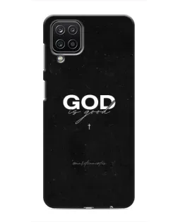 Чехол для Samsung Galaxy M12 с картинкой «GOD — Бог над всем»