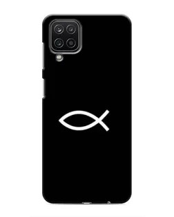 Чехол для Samsung Galaxy M12 с картинкой «Символ рыбы Jesus»