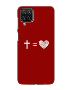 Чехол для Samsung Galaxy M12 с картинкой «Уравнение любви»