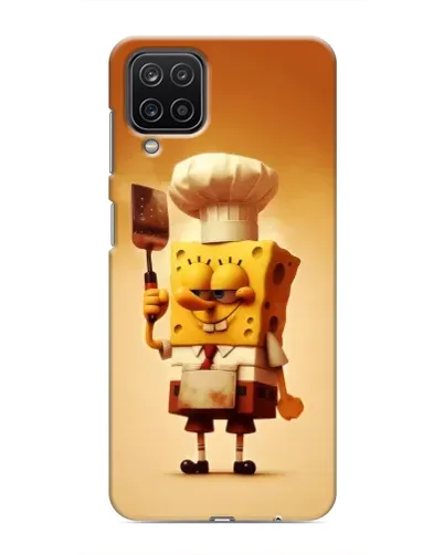 Чехол для Samsung Galaxy M12 с картинкой «Губка Боб повар»