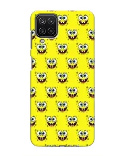 Чехол для Samsung Galaxy M12 с картинкой «Паттерн Губка Боб» Чехол для Samsung Galaxy M12 с картинкой «Паттерн Губка Боб»