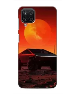 Чехол для Samsung Galaxy M12 с картинкой «Cybertruck на Марсе»