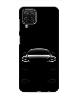 Чехол для Samsung Galaxy M12 с картинкой «Силуэт Tesla Night»