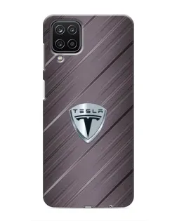 Чохол для Samsung Galaxy M12 з картинкою «Металева текстура Tesla» Чохол для Samsung Galaxy M12 з картинкою «Металева текстура Tesla»