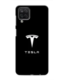 Чохол для Samsung Galaxy M12 з картинкою «Tesla White Logo» Чохол для Samsung Galaxy M12 з картинкою «Tesla White Logo»