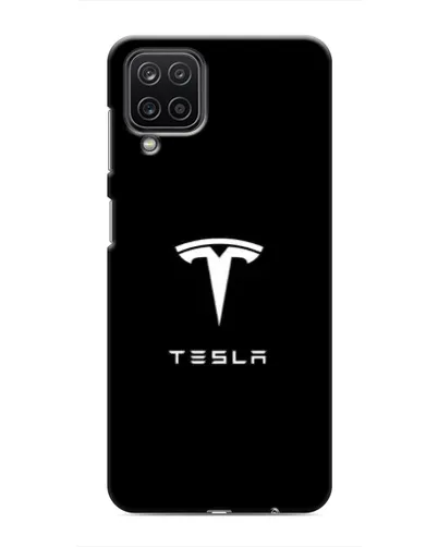 Чехол для Samsung Galaxy M12 с картинкой «Tesla White Logo» Чехол для Samsung Galaxy M12 с картинкой «Tesla White Logo»