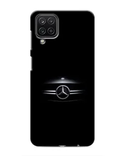 Чехол для Samsung Galaxy M12 с картинкой «Mercedes — абстрактные линии»