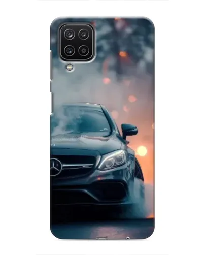 Чехол для Samsung Galaxy M12 с картинкой «Mercedes — ночной город»
