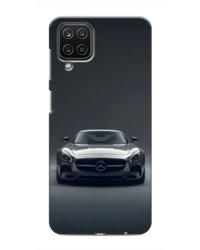 Чехол для Samsung Galaxy M12 с картинкой «Mercedes на черном»