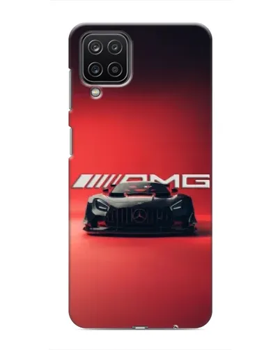 Чехол для Samsung Galaxy M12 с картинкой «Mercedes AMG — красная линия»