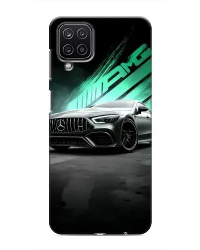 Чехол для Samsung Galaxy M12 с картинкой «Темный Mercedes AMG»