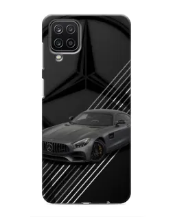 Чехол для Samsung Galaxy M12 с картинкой «Mercedes AMG — графика»