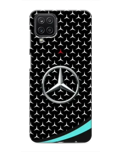 Чехол для Samsung Galaxy M12 с картинкой «Mercedes — бирюзовый акцент»