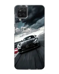 Чехол для Samsung Galaxy M12 с картинкой «Гоночный Mercedes AMG»