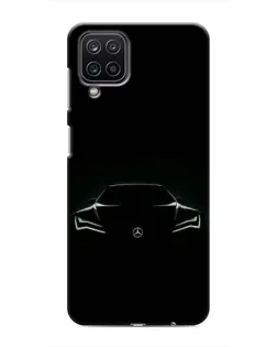 Чехол для Samsung Galaxy M12 с картинкой «Mercedes — силуэт авто» Чехол для Samsung Galaxy M12 с картинкой «Mercedes — силуэт авто»