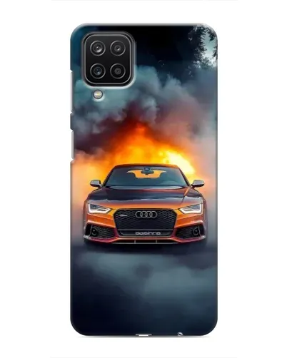Чехол для Samsung Galaxy M12 с картинкой «Audi в огненном дыму» Чехол для Samsung Galaxy M12 с картинкой «Audi в огненном дыму»