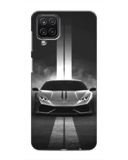 Чехол для Samsung Galaxy M12 с картинкой «Lamborghini симметрия дорог»