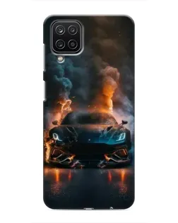 Чехол для Samsung Galaxy M12 с картинкой «Lamborghini дымная эстетика»