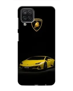 Чехол для Samsung Galaxy M12 с картинкой «Lamborghini желтый акцент»