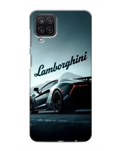 Чехол для Samsung Galaxy M12 с картинкой «Классическая надпись Lamborghini»