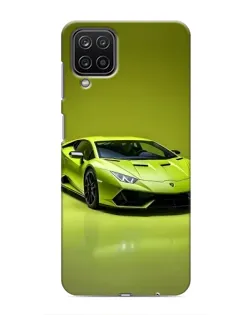 Чехол для Samsung Galaxy M12 с картинкой «Салатовый Lamborghini Huracan»